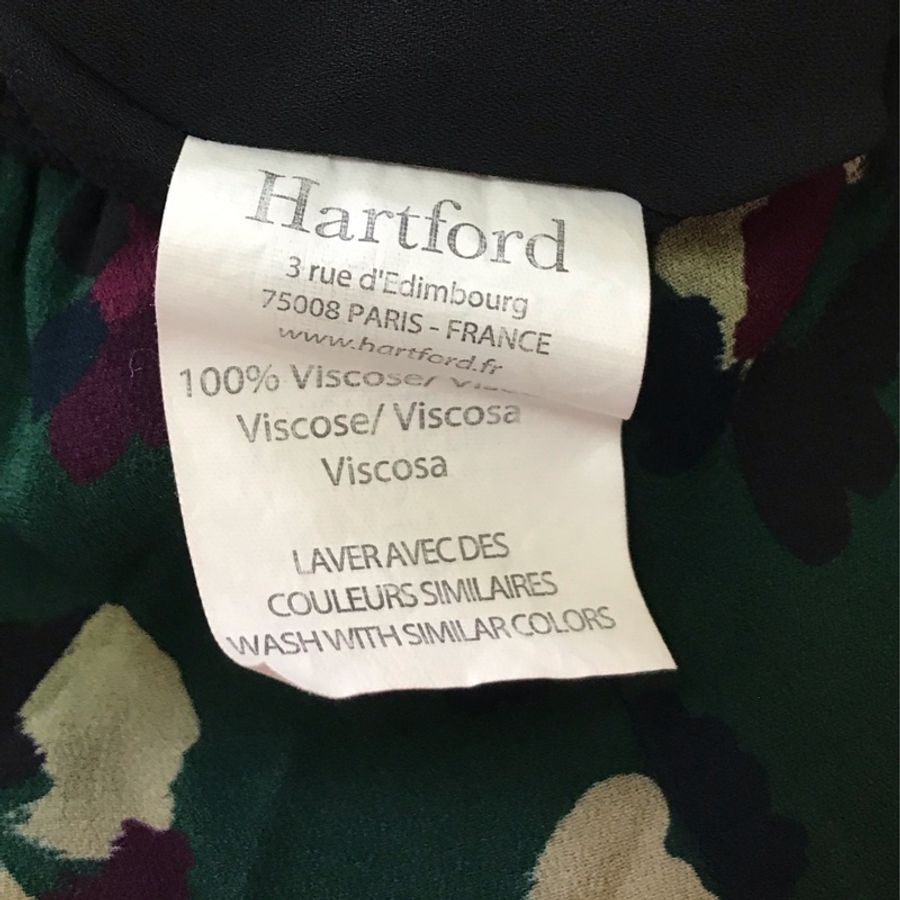 54)Hartford名品人造絲美裙 0號 S-M適穿-4