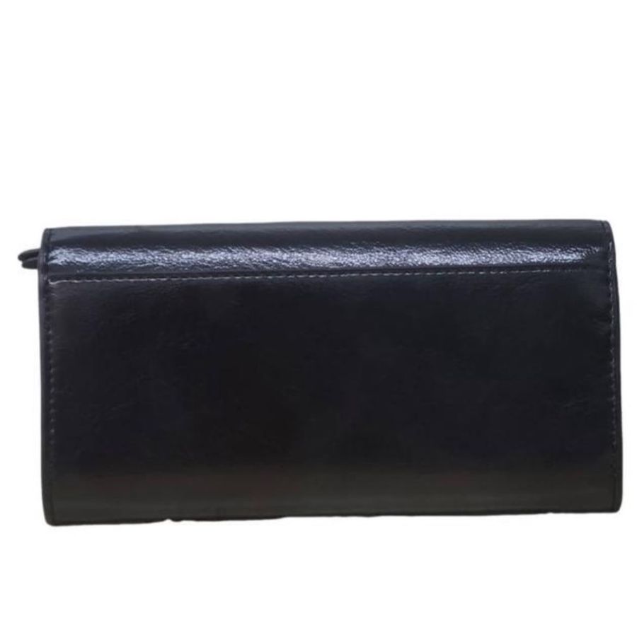 Michael Kors Michael kors 新款 亮面漆皮 信封式長夾(黑)-1