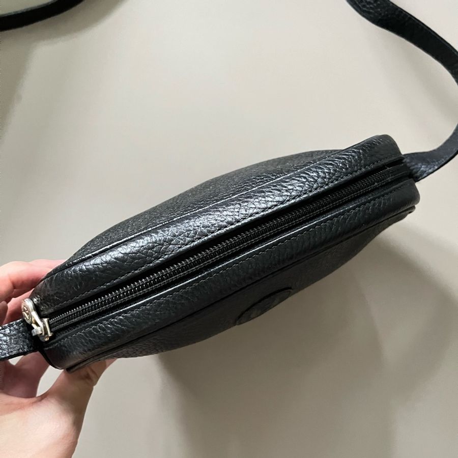 FENDI VINTAGE黑色圓餅包-6
