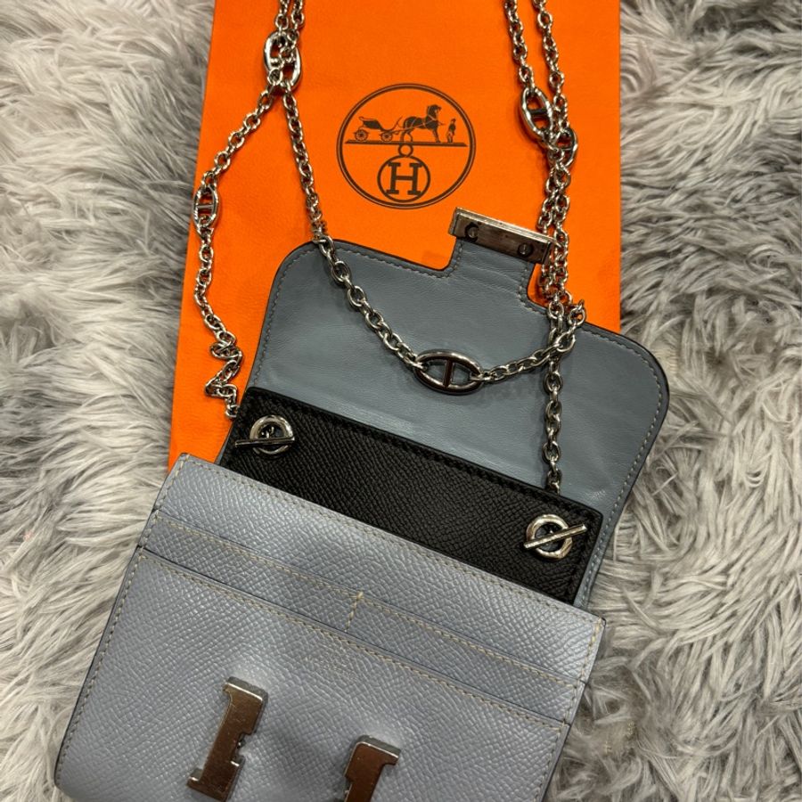 Hermès Constance 康康短夾 銀釦-21
