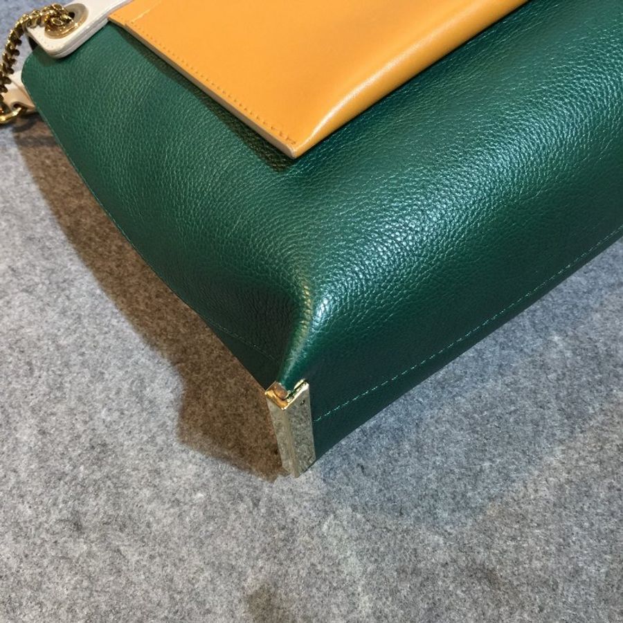 CHLOE 灰綠色 全皮 Clare medium bag 中款 鍊帶 側肩包/肩背包-7
