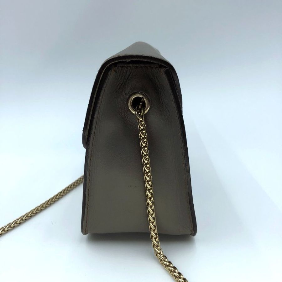 FURLA大象灰側背小方包,逛街包,隨身包,通勤包,二手真品,正品,現貨,免運-7