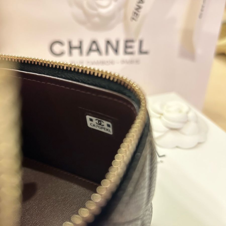 香奈兒 小化妝盒 荔枝皮 mini化妝小盒子 Chanel 小廢包 盒子包-4