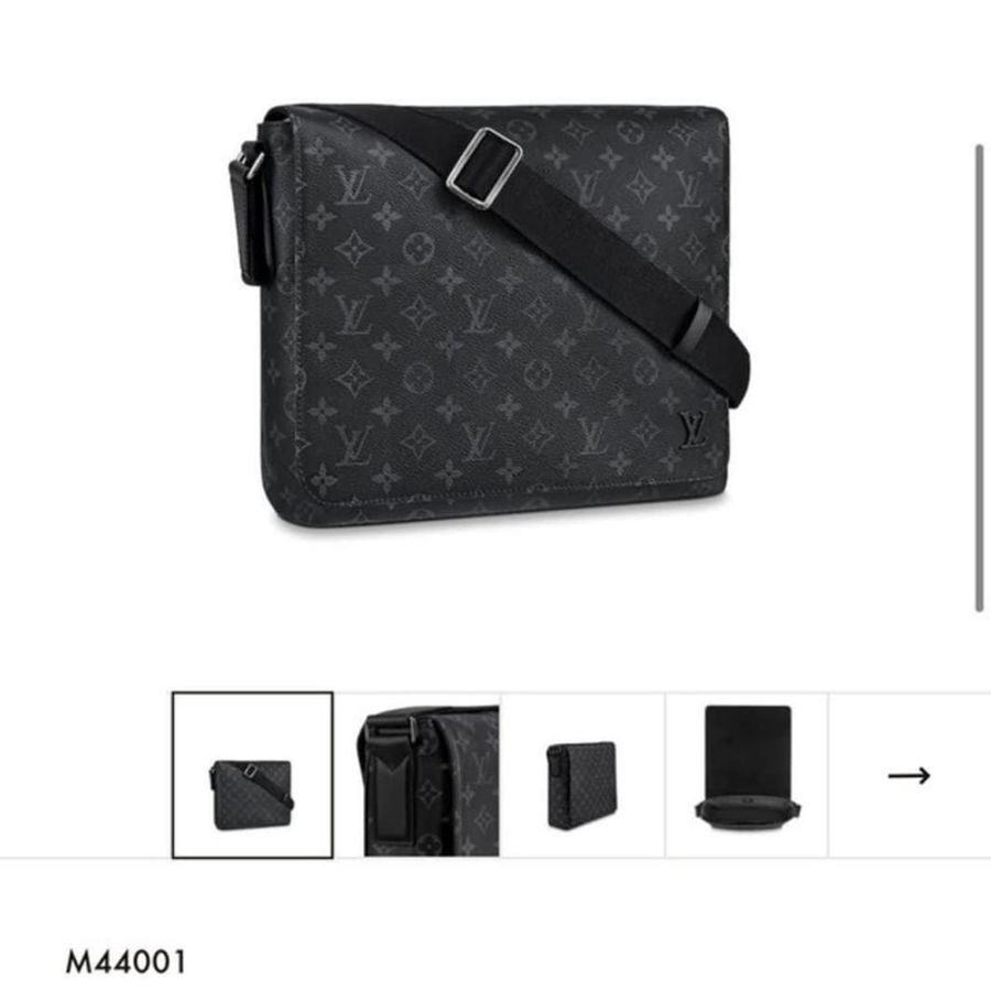 LV M44001 DISTRICT 黑花男士中號郵差包 公文包 電腦包 單肩背包 斜背包 這個新的大概要近七萬了 割愛28800🤎🤎🤎 内部乾淨,四角無摩,正常使用痕跡 包況都有拍出來 高標繞道 尺寸:31x27x9 cm 配件:原廠盒,塵袋 ,小卡-10