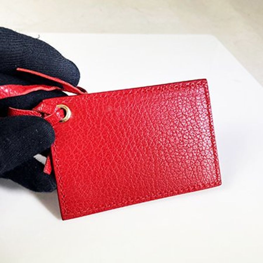 BALENCIAGA巴黎世家 紅色山羊皮 MINI CITY 機車包390160-8