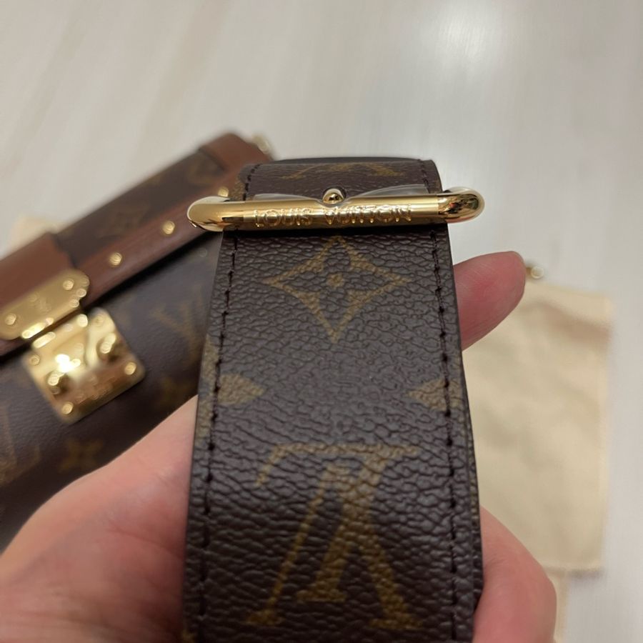 LV 路易威登 Papillon Trunk M57835 巴比龍 離櫃近新品 經典 Monogram 帆布斜背圓筒包-25