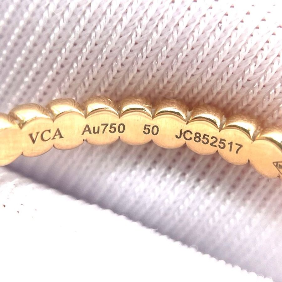 ❌sold❌梵克雅寶vca小金珠perlee玫瑰金戒指-4