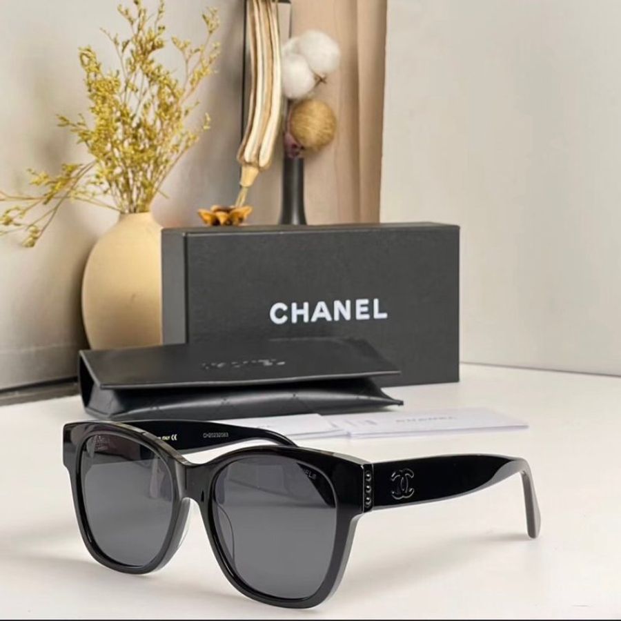 【預購】麗睛眼鏡 Chanel【可刷卡分期】香奈兒 CH5482H 灰黑色 太陽眼鏡 小香眼鏡 香奈兒墨鏡 香奈兒熱賣款-6