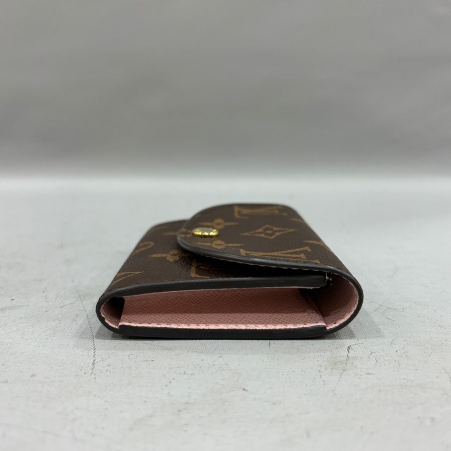 Louis Vuitton 老花粉色內裏釦式零錢卡包Rosalie-5