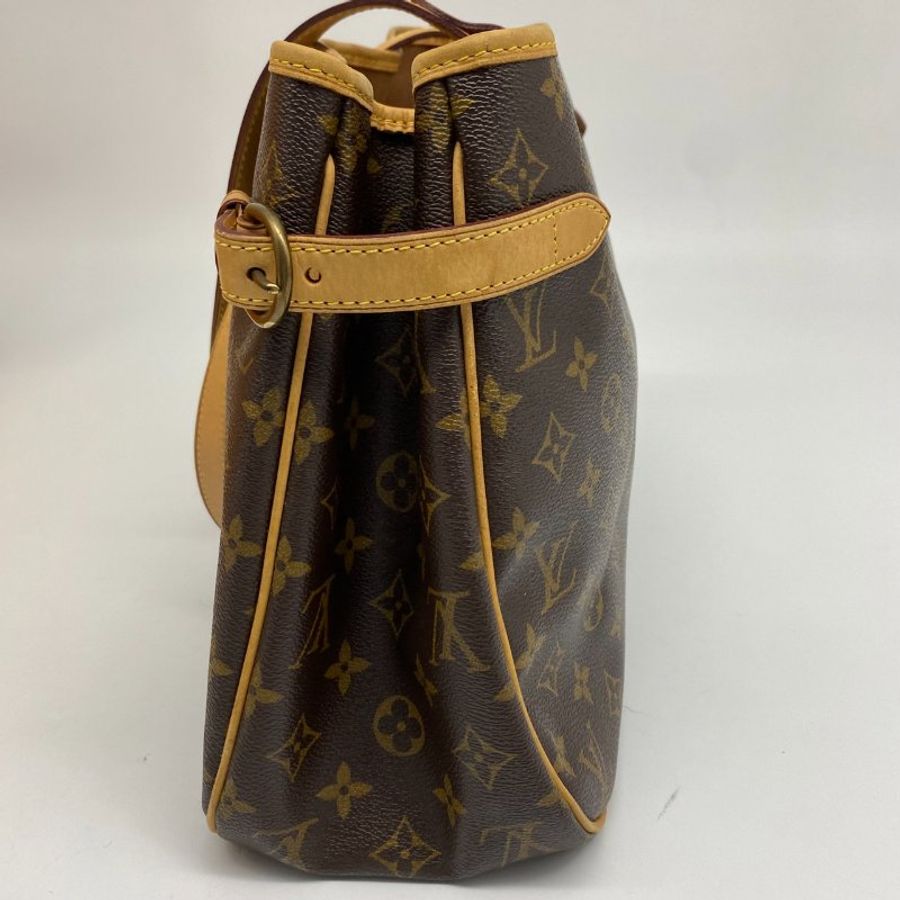 Louis Vuitton LV 老花字紋 雙耳 肩背購物袋/托特包-4