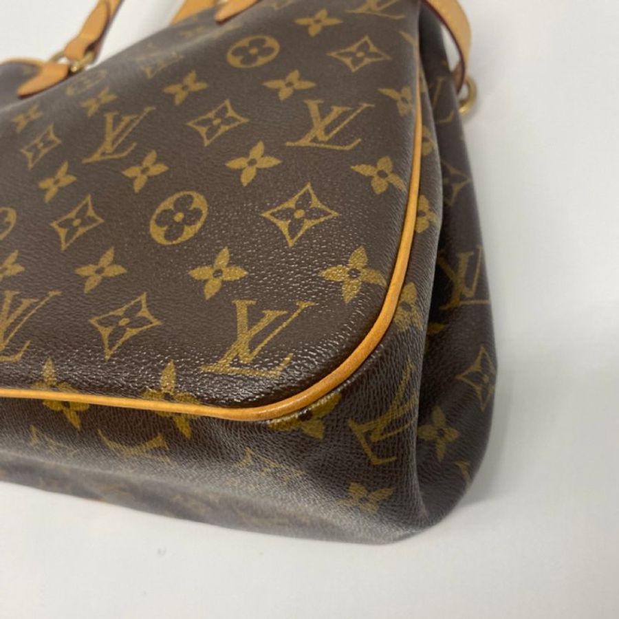 Louis Vuitton LV 老花字紋 雙耳 肩背購物袋/托特包-8