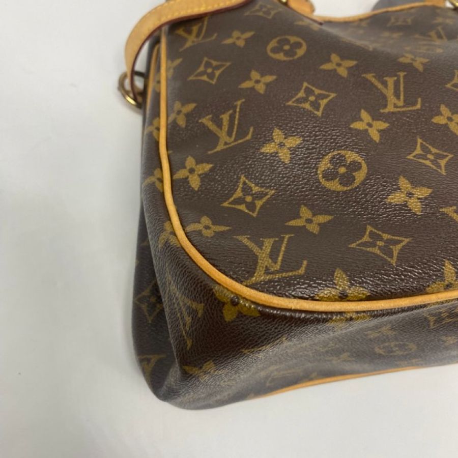 Louis Vuitton LV 老花字紋 雙耳 肩背購物袋/托特包-9