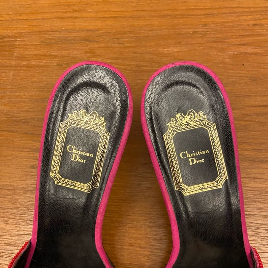 Christian Dior 民俗風高跟涼鞋-4
