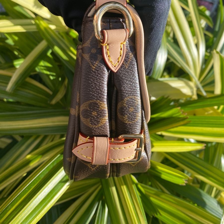 近新LV LOUIS VUITTON Saumur BB原花新款M46740小馬鞍包斜背包肩背包-18