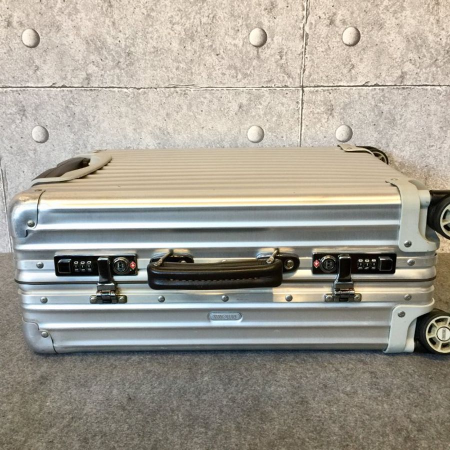 RIMOWA 銀色鋁製手提拉桿旅行箱 /20寸 /登機箱 /行李箱-7