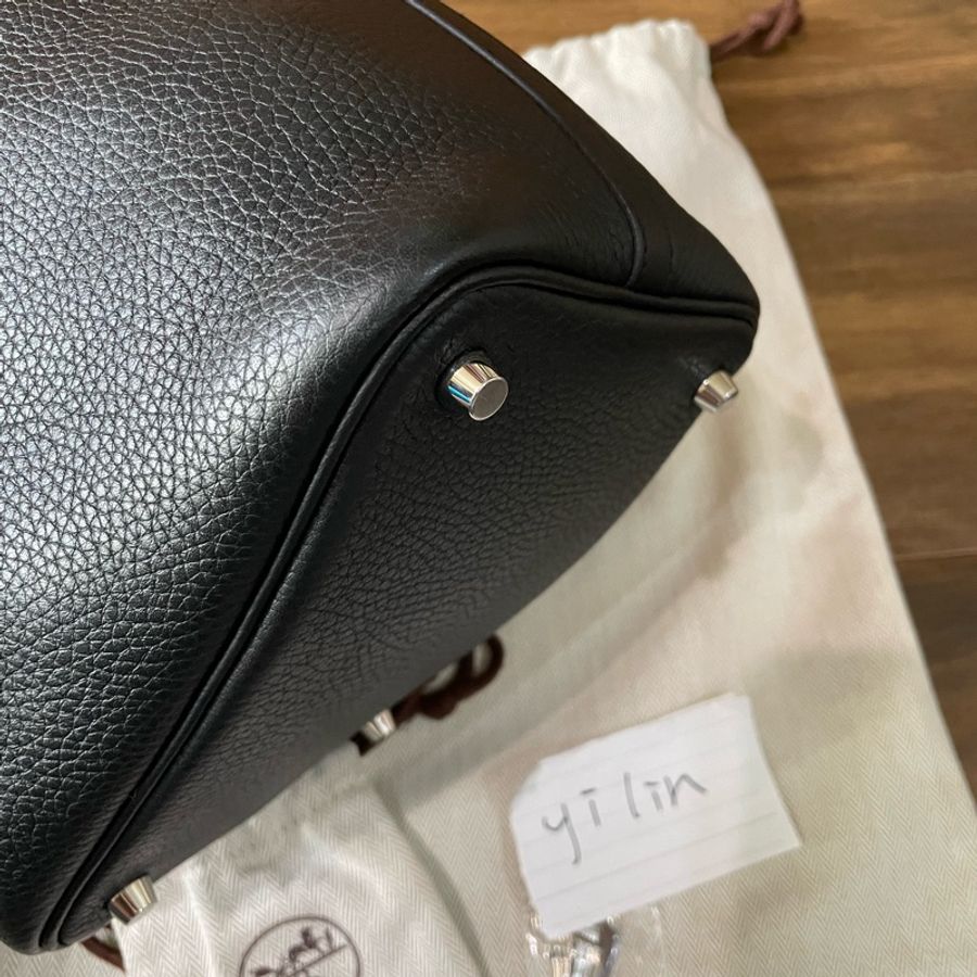 愛馬仕Hermès picotin 菜籃18黑銀-5