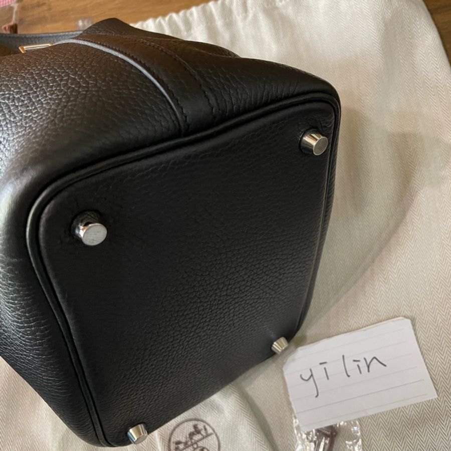 愛馬仕Hermès picotin 菜籃18黑銀-10