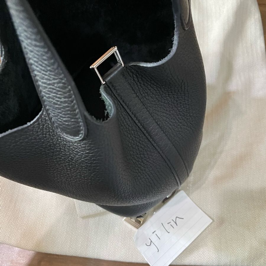 愛馬仕Hermès picotin 菜籃18黑銀-15