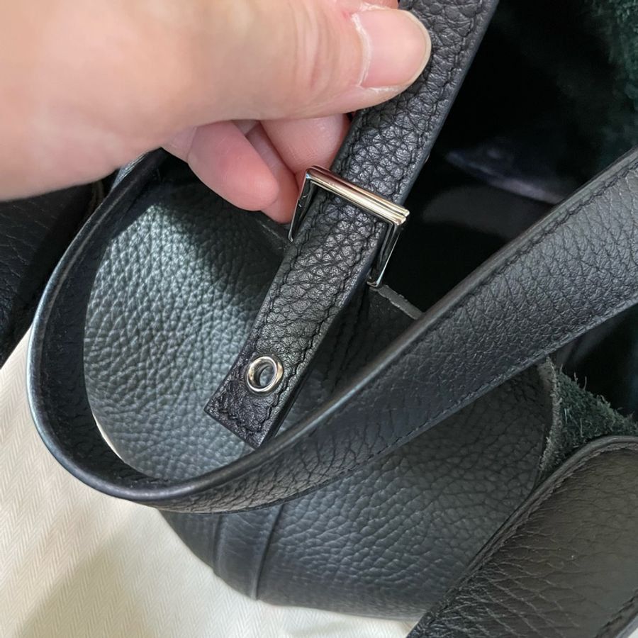 愛馬仕Hermès picotin 菜籃18黑銀-18