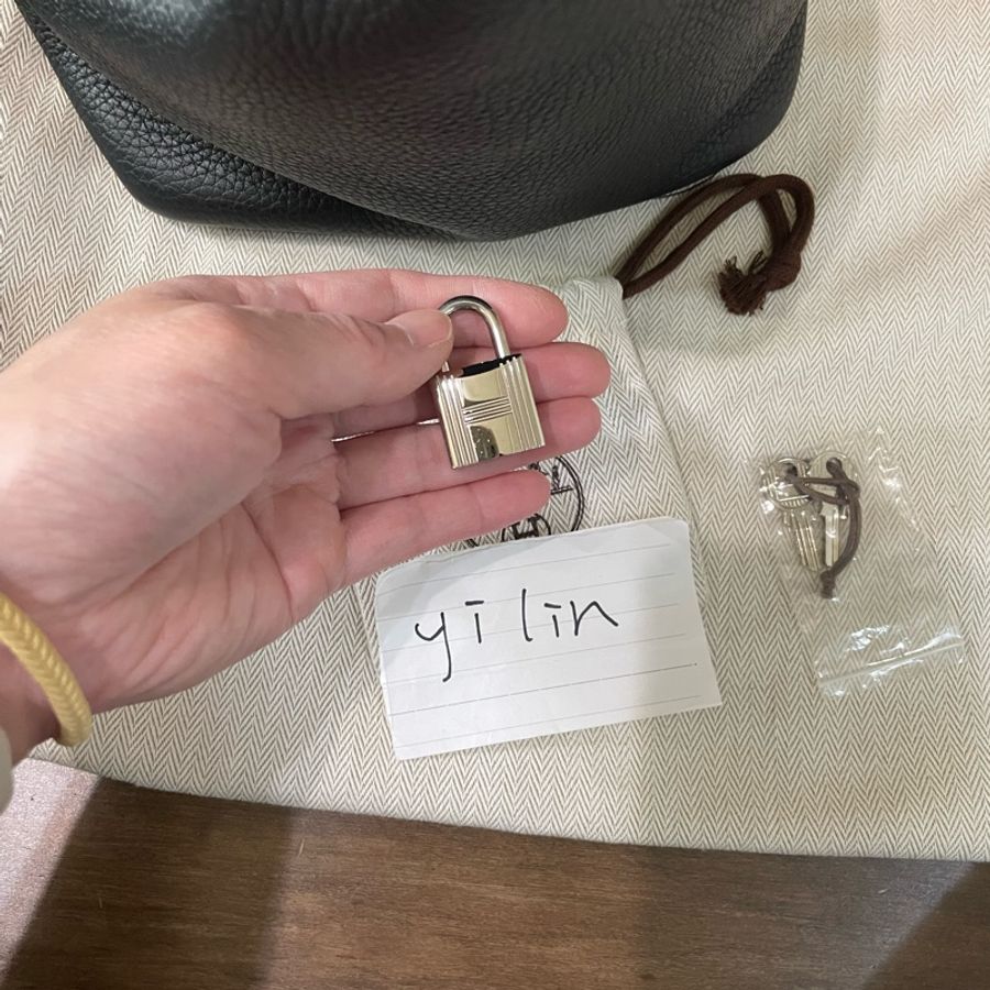 愛馬仕Hermès picotin 菜籃18黑銀-21