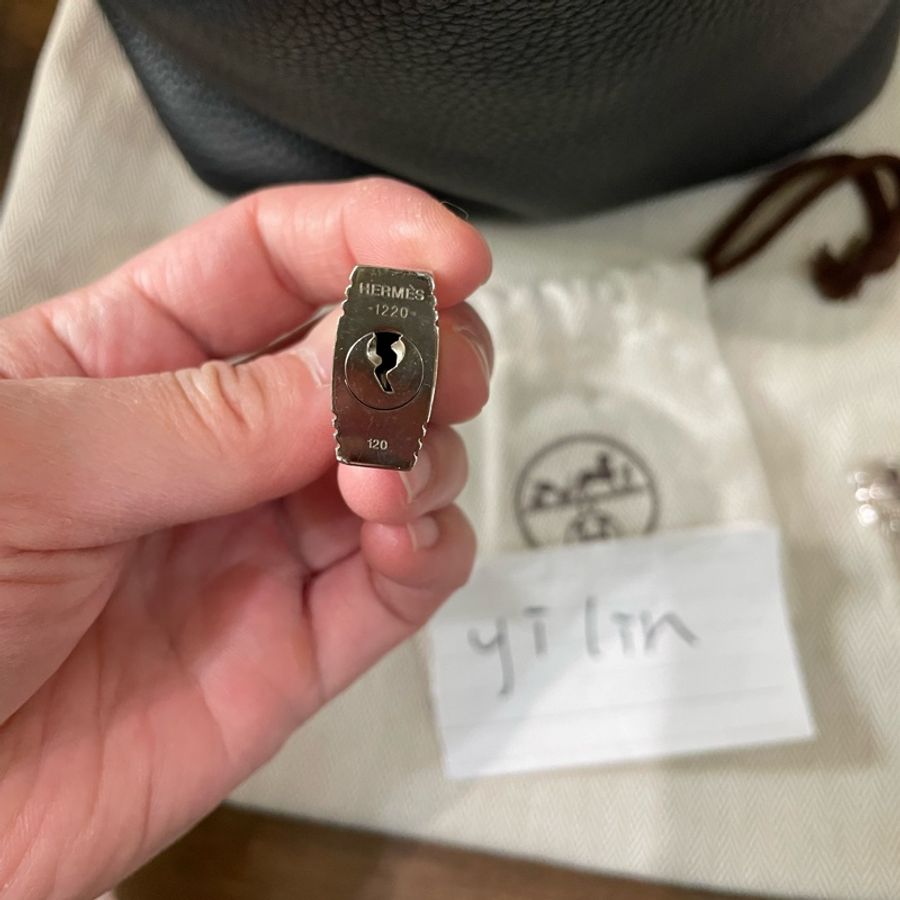 愛馬仕Hermès picotin 菜籃18黑銀-23