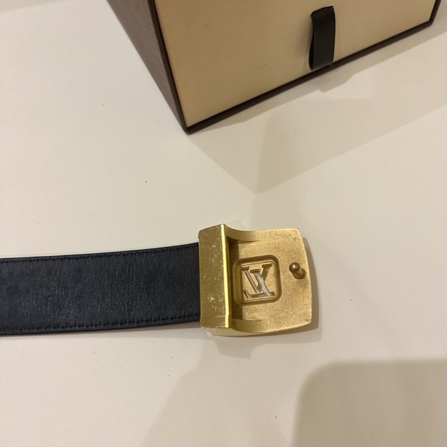 LV 彩色花紋皮帶-12