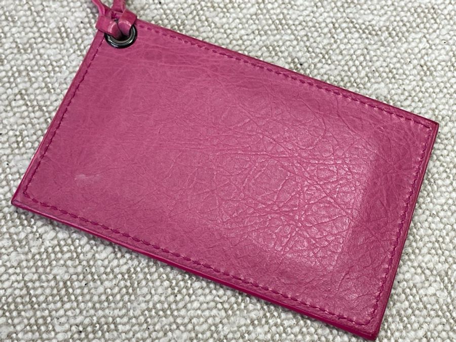 BALENCIAGA經典機車包-桃紅色皮革/24cm*38cm*10cm-30