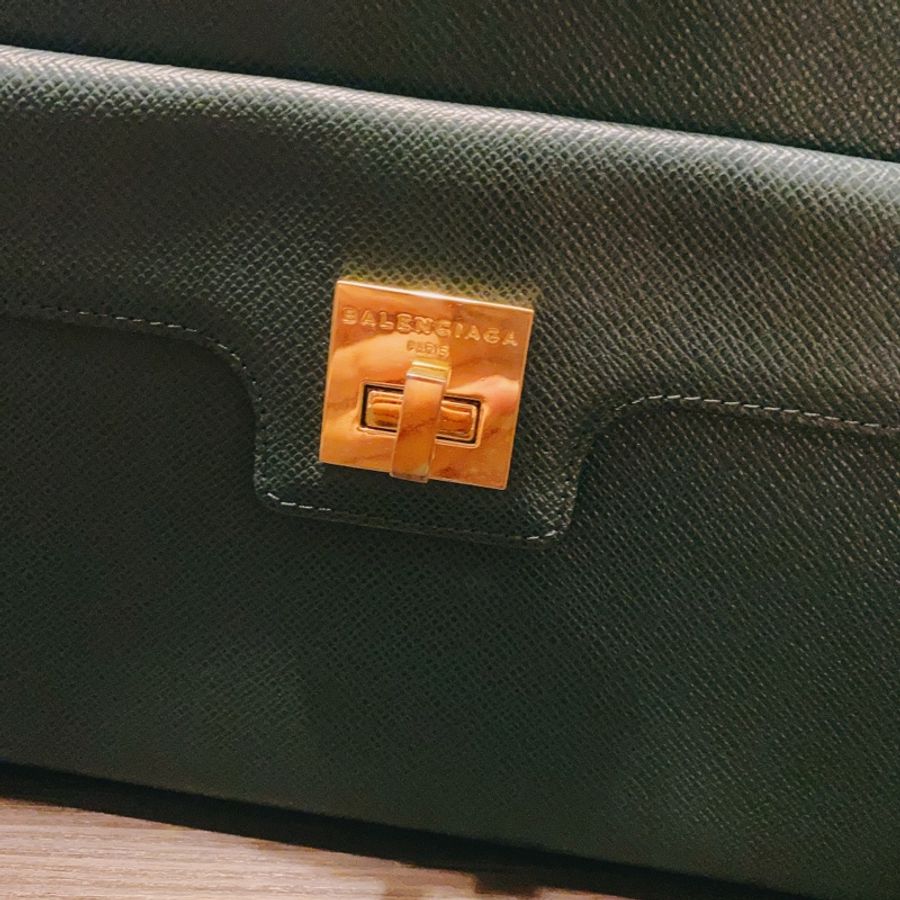 BALENCIAGA vintage 復古 方包 手提包 側背 肩包-6