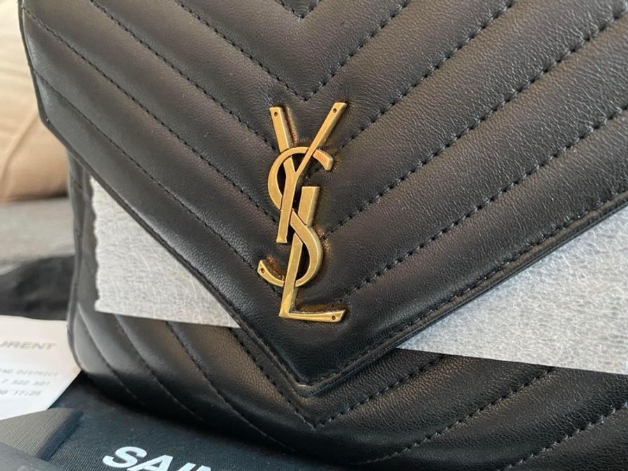 YSL 672609 羊皮後背包-6
