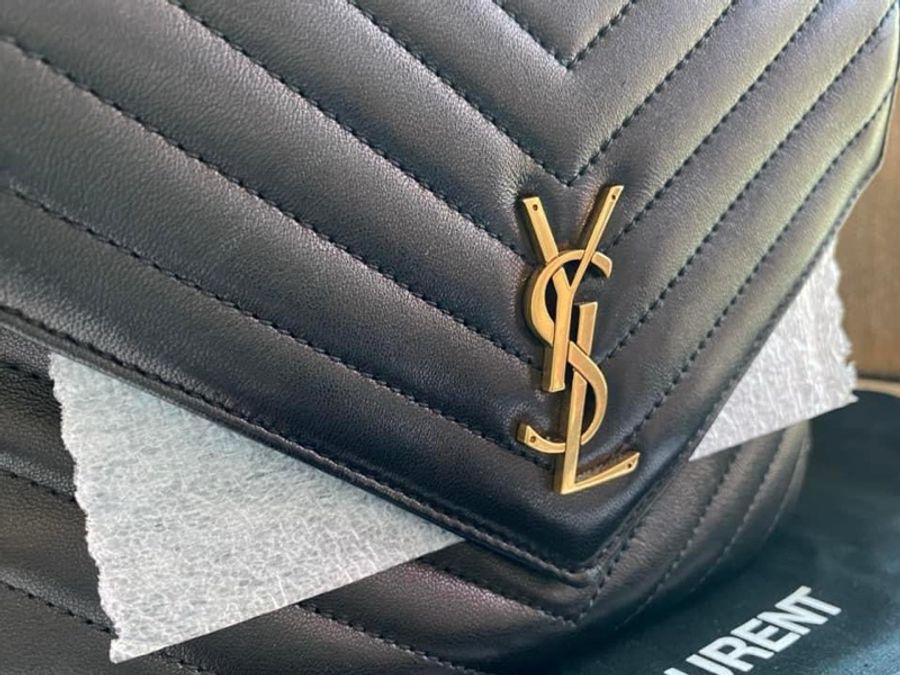 YSL 672609 羊皮後背包-7
