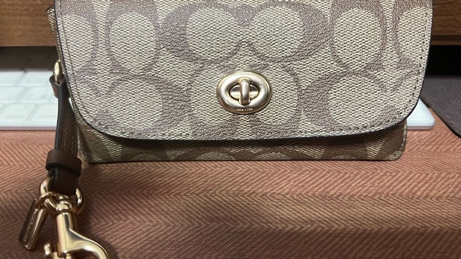 全新 COACH 老花款眼鏡盒-0