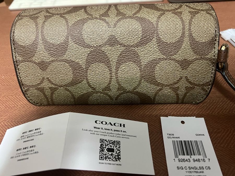 全新 COACH 老花款眼鏡盒-2