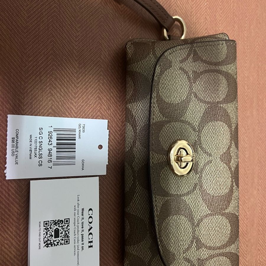 全新 COACH 老花款眼鏡盒-8