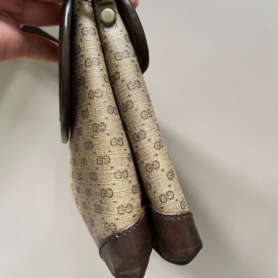 Gucci Vintage 經典老花郵差包-4