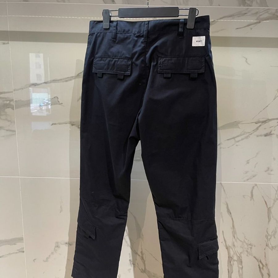 WTAPS MODULAR TROUSERS / COTTON. WEATHER【202BRDT-PTM01】- BLACK-2