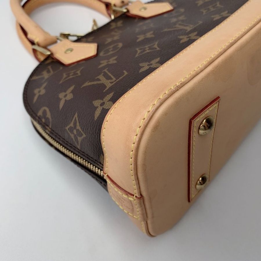 LV ALMA BB老花貝殼手提包-16