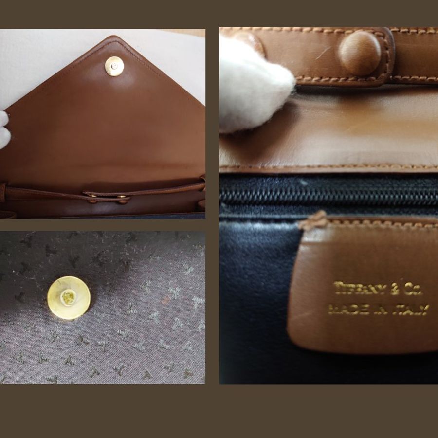 【日本進口】Tiffany&Co.LOGO布紋雙向單肩包 極稀有 台灣現貨【CREEK VINTAGES】-5