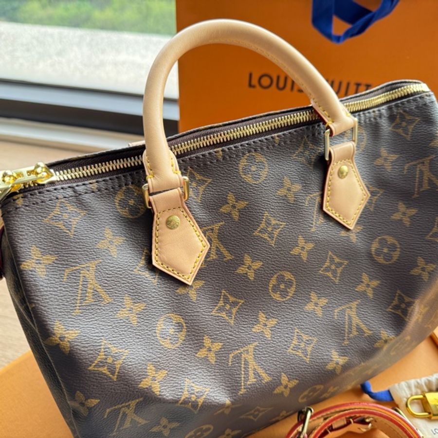 購證)LV Speedy 30 肩帶款-5