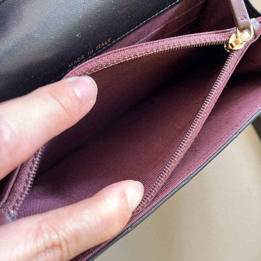 Chanel Woc 黑色淡金鏈-13