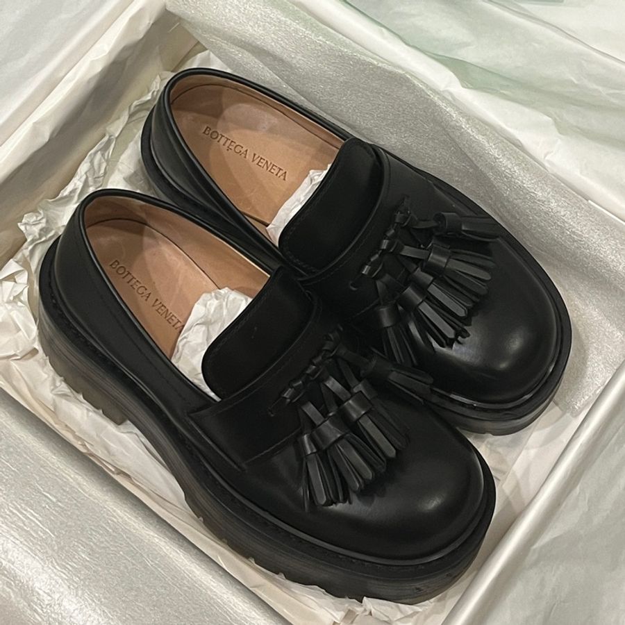 BV 流蘇冰底厚底樂福鞋🧊Bottega Veneta Tassels Loafers on high sole-1