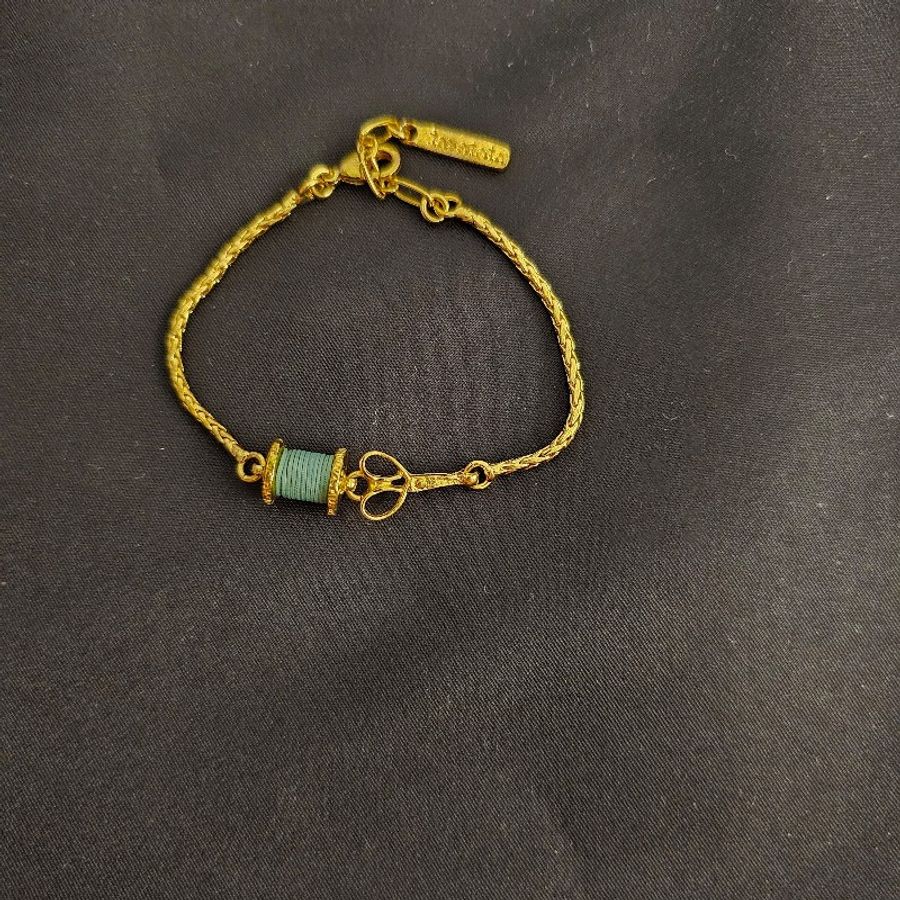 taratata bijoux 法國琺瑯飾品 仿舊剪刀線圈手環-2