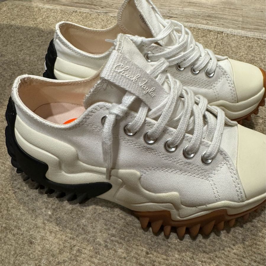 Converse 休閒鞋 Run Star Motion 男鞋 女鞋 白 厚底 增高 鋸齒底 低筒 帆布-1