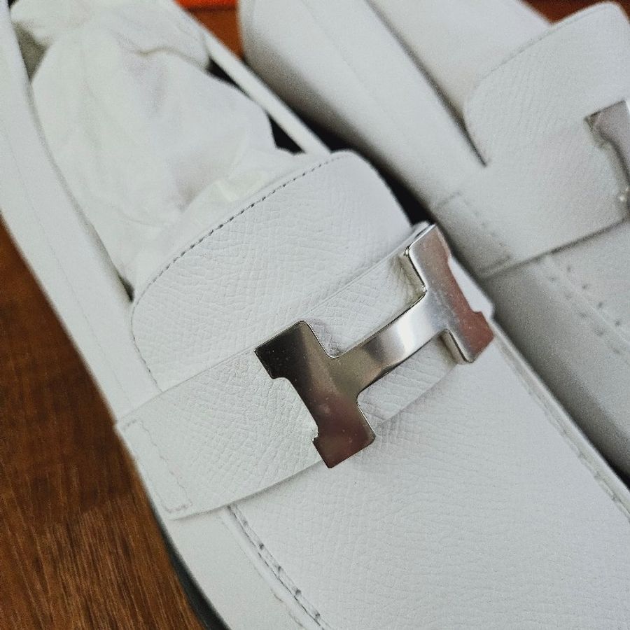 (全新品)HERMES樂福鞋epsom皮質-1
