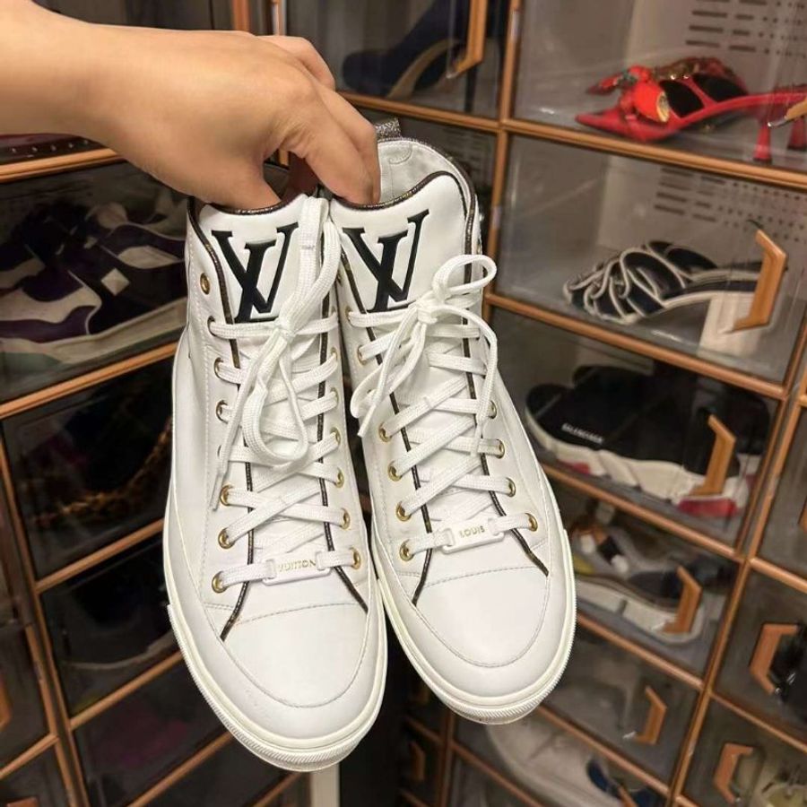 Lv高筒板鞋 尺寸37.5 只穿兩三次-3