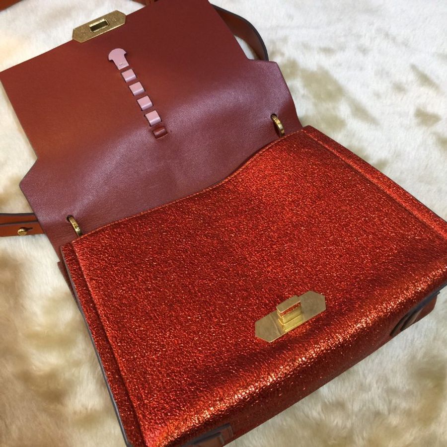 Anya Hindmarch 雙拼色 蝴蝶 二用包/肩背包/斜背包-8
