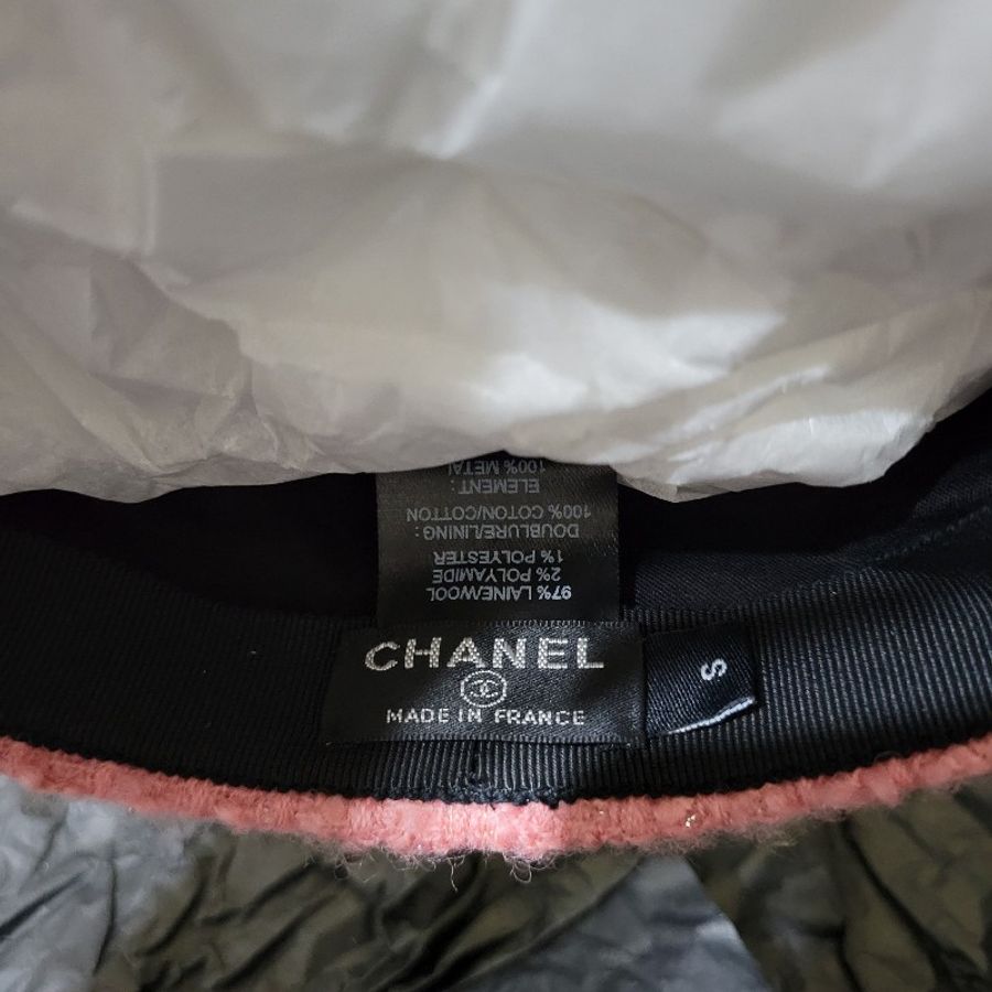 CHANEL香奈兒經典斜紋毛呢 棒球帽/鴨舌帽-5
