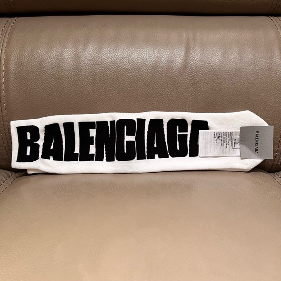 巴黎世家襪子🧦Balenciaga Men's Logo Socks in White-1