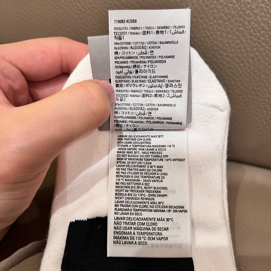 巴黎世家襪子🧦Balenciaga Men's Logo Socks in White-5