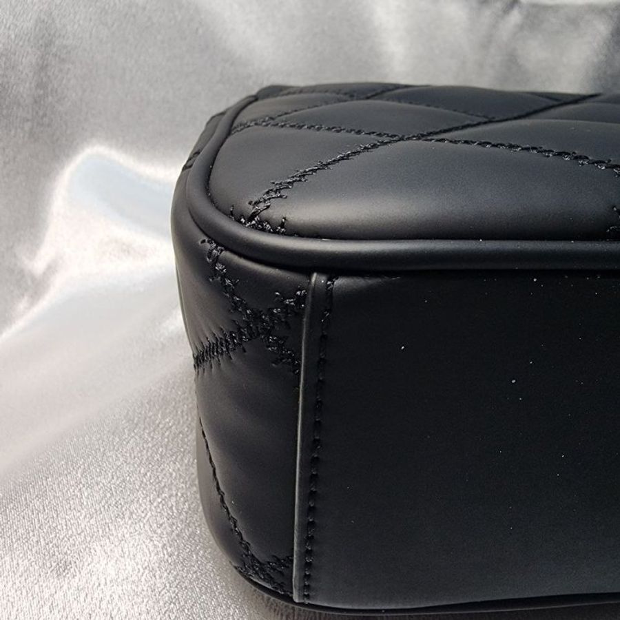 TORY BURCH/TB 霧黑 啞光黑鏈條包 消光黑 磨砂黑鏈條包 WOC Willa-5