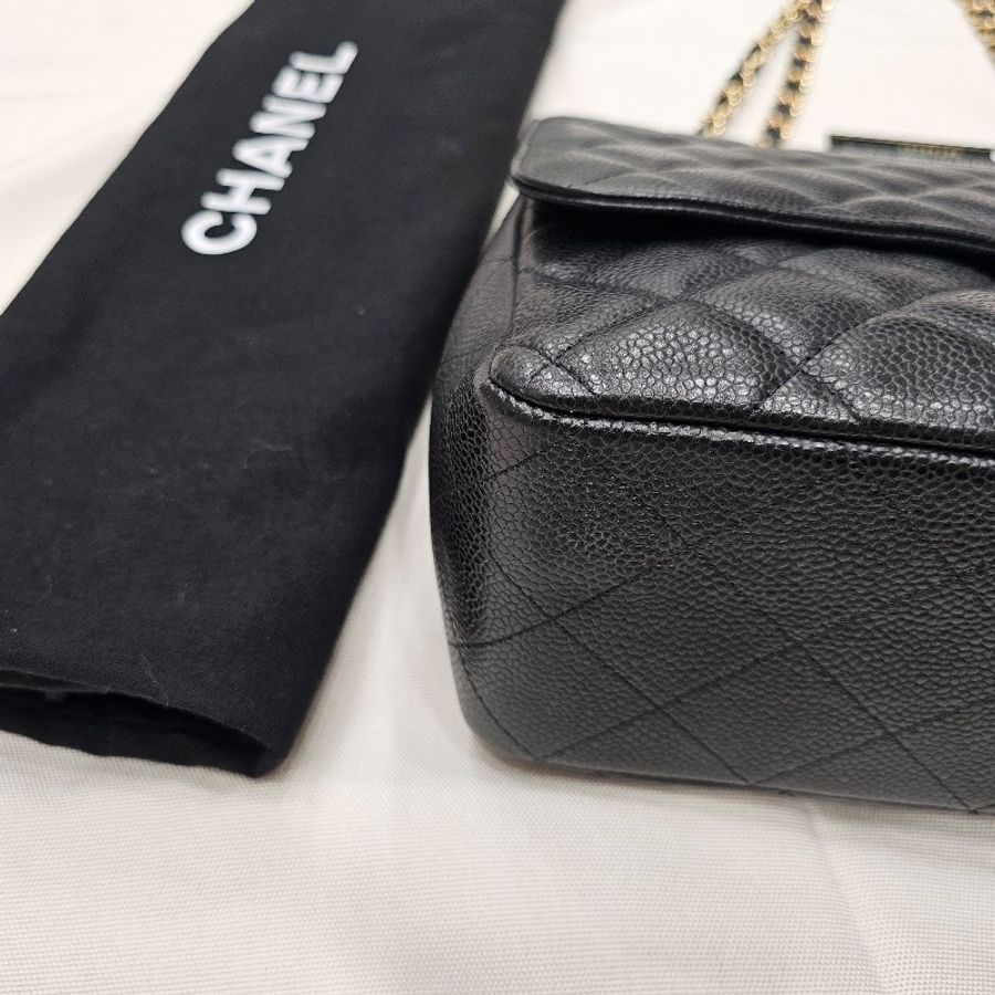 Chanel Jumbo 口蓋包(黑荔枝.金扣)-15